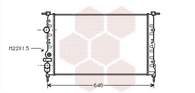 VAN WEZEL Radiators, Motora dzesēšanas sistēma 43002198